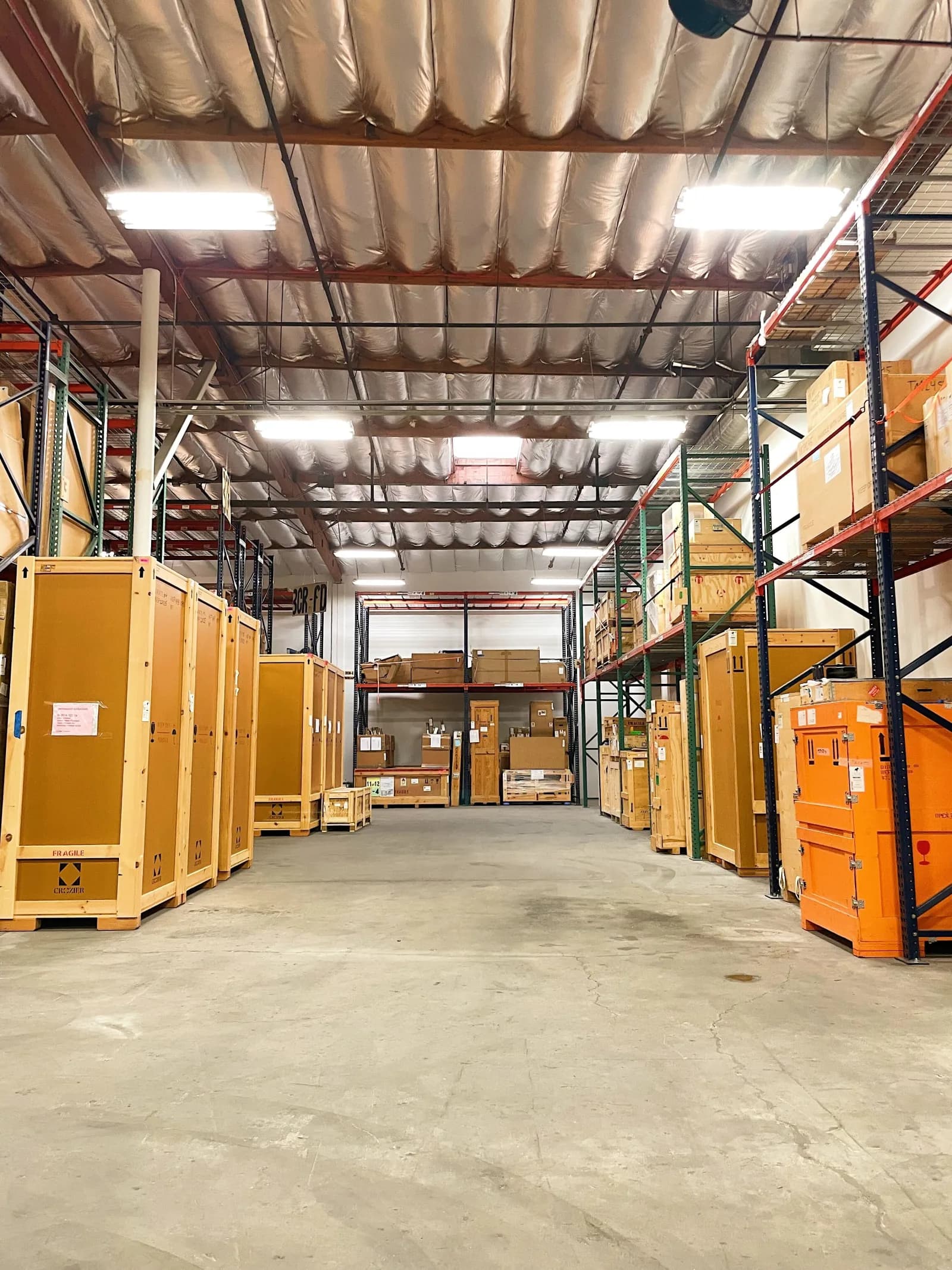 Climate-controlled fine art storage facility